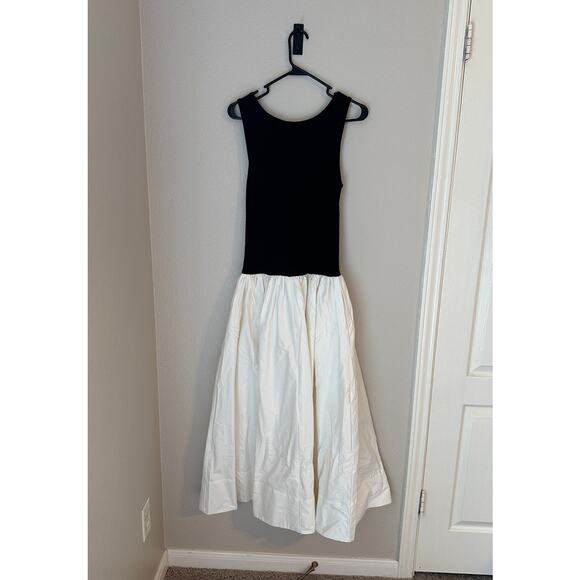 Reformation NWT Large Verdona Black and White cotton dress, classic, old money - Picture 4 of 4